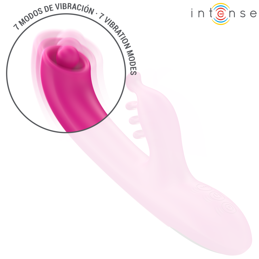 INTENSE - CHRISTINA VIBRATORE MULTIFUNZIONE RABBIT 22,5 CM ROSA – Vibratori di coniglio – foto 4