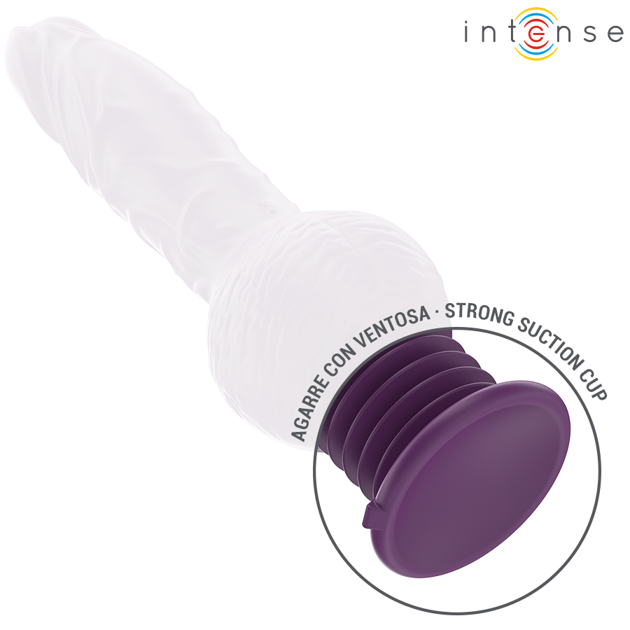 INTENSE - VIBRATORE MULTIFUNZIONE TATUM CON VIBRAZIONE SU E GIÙ 24 CM VIOLA – Vibratori HI-TECH – foto 5