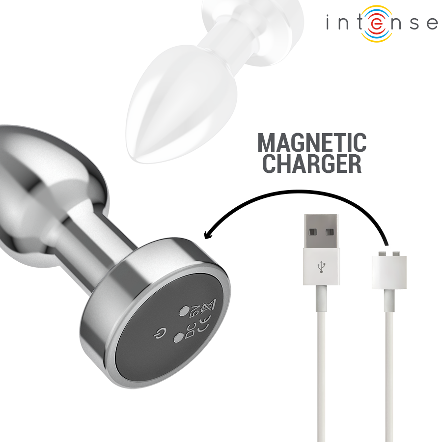 INTENSE - PLUG ANALE 10 VIBRAZIONI METALLO CON TELECOMANDO S – Tappi anali – foto 7