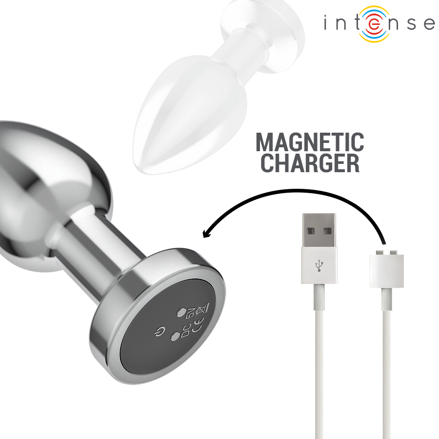 INTENSE - PLUG ANALE 10 VIBRAZIONI METALLO CON TELECOMANDO M – Tappi anali – foto 6
