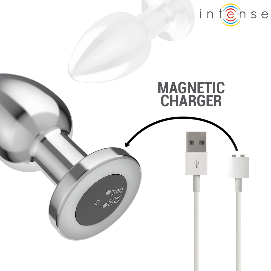 INTENSE - PLUG ANALE 10 VIBRAZIONI METALLO CON TELECOMANDO L – Tappi anali – foto 6