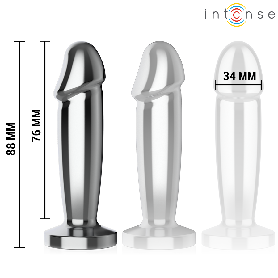 INTENSE - ANAL PLUG 10 VIBRAZIONI DILDO METALLO CON TELECOMANDO S – Tappi anali – foto 5