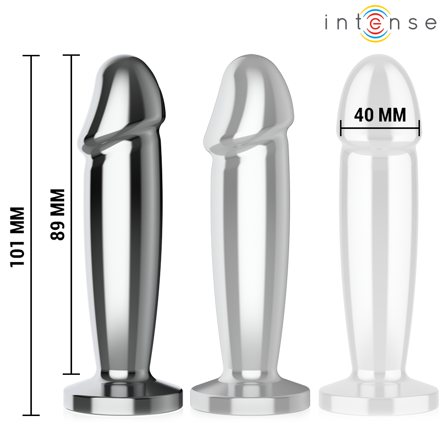 INTENSE - ANAL PLUG 10 VIBRAZIONI DILDO METALLO CON TELECOMANDO M – Tappi anali – foto 5