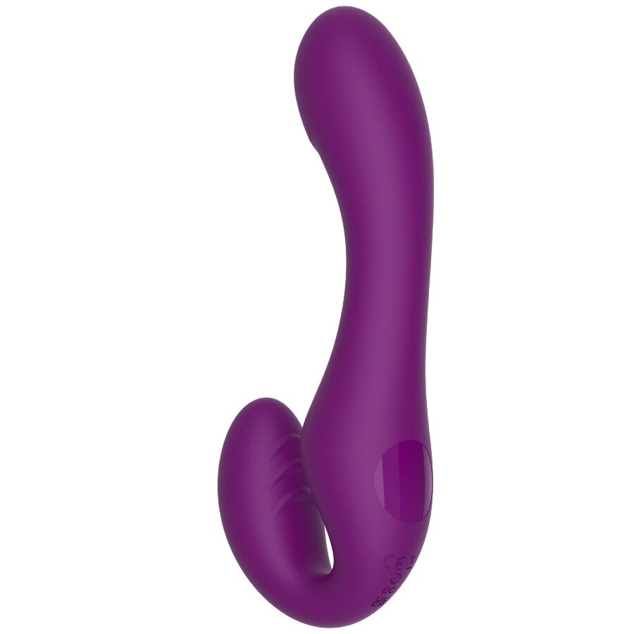 XOCOON - VIBRATORE 2 IN 1 STRAPLESS STRAP-ON CON TELECOMANDO VIOLA – Vibratori di coniglio – foto 6
