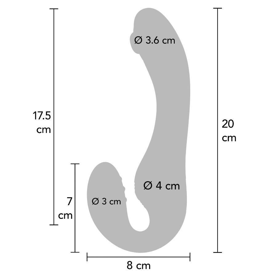 XOCOON - VIBRATORE 2 IN 1 STRAPLESS STRAP-ON CON TELECOMANDO VIOLA – Vibratori di coniglio – foto 15