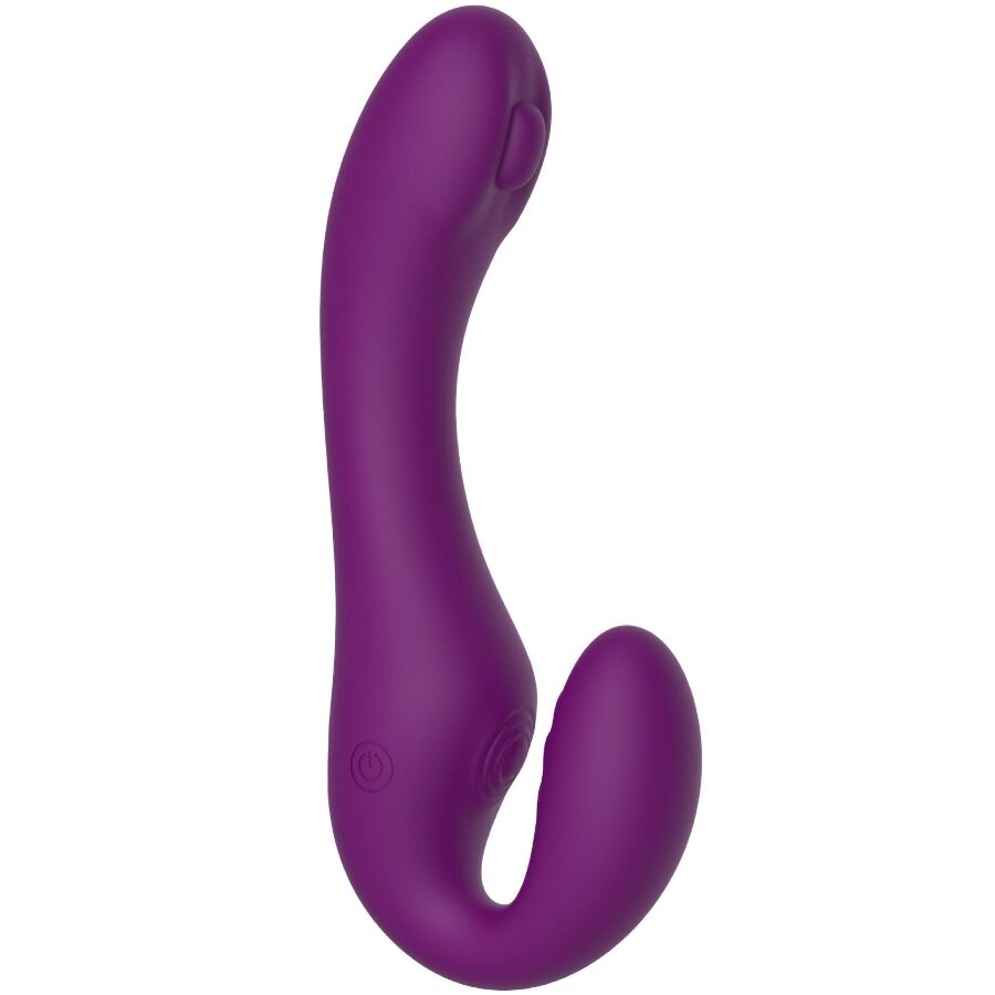 XOCOON - VIBRATORE 2 IN 1 STRAPLESS STRAP-ON CON TELECOMANDO VIOLA – Vibratori di coniglio – foto 12