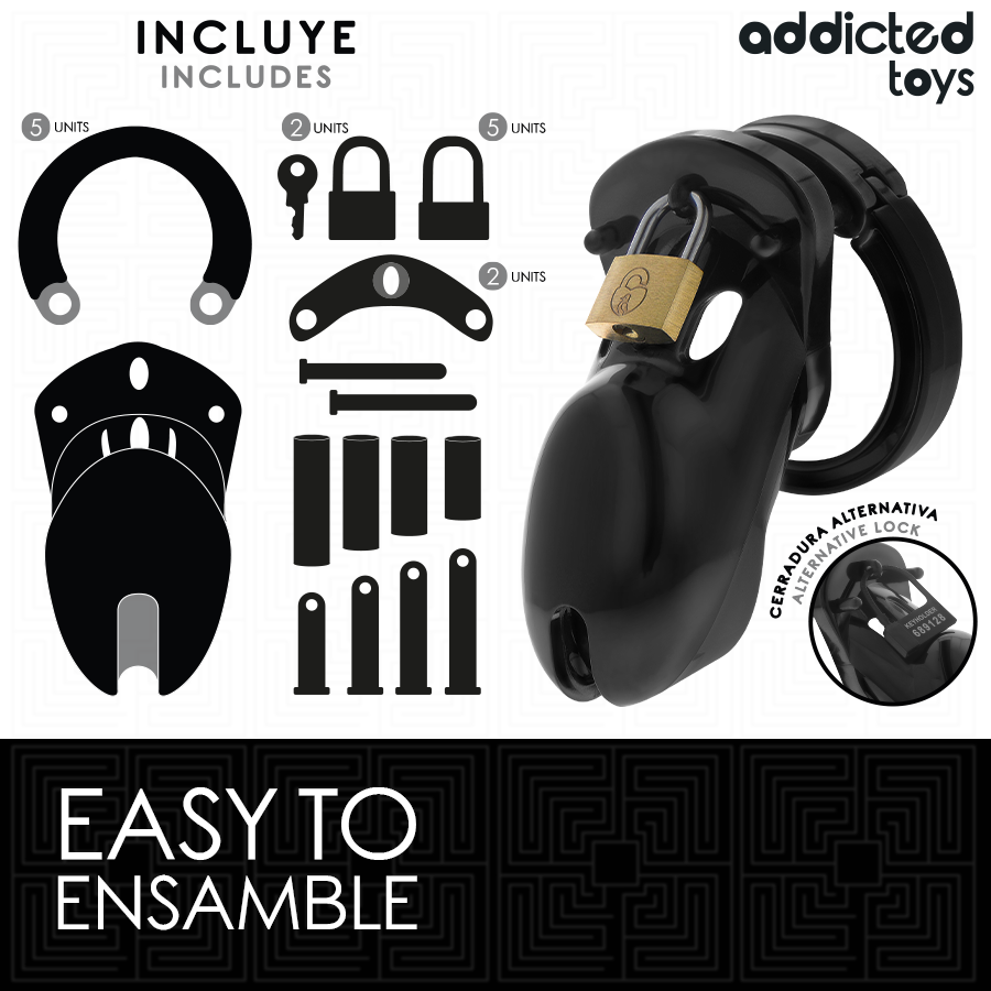 ADDICTED TOYS LOCKED - GABBIA PER PENE FORBIDDEN VAULT 10 CM – Gabbie per pene BDSM – foto 4
