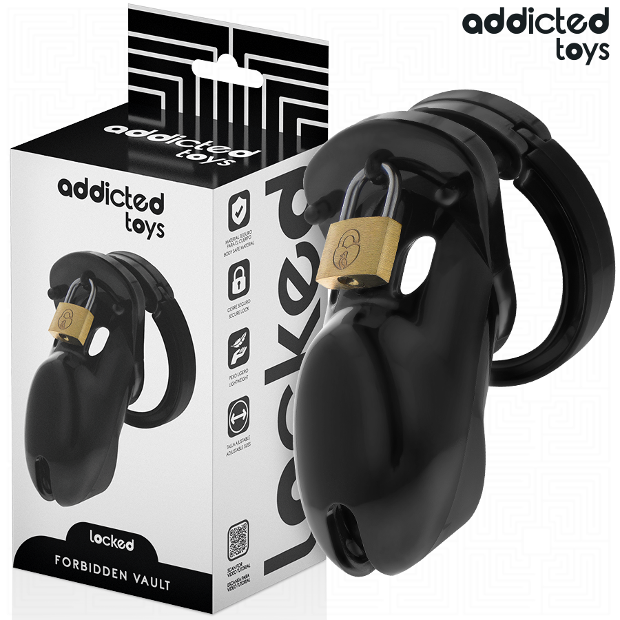 ADDICTED TOYS LOCKED - GABBIA PER PENE FORBIDDEN VAULT 10 CM – Gabbie per pene BDSM