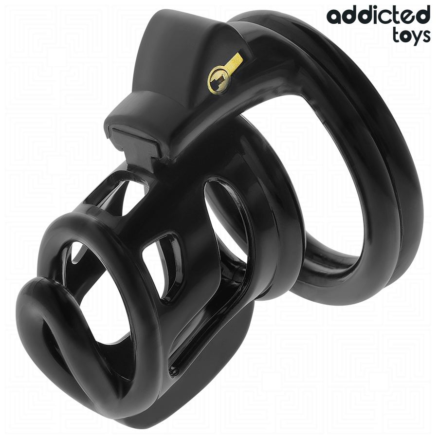 ADDICTED TOYS LOCKED - GABBIA PER PENE GILDEN CAGE 8,5 CM – Gabbie per pene BDSM – foto 2