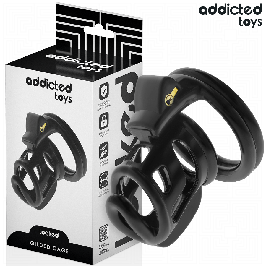 ADDICTED TOYS LOCKED - GABBIA PER PENE GILDEN CAGE 8,5 CM – Gabbie per pene BDSM