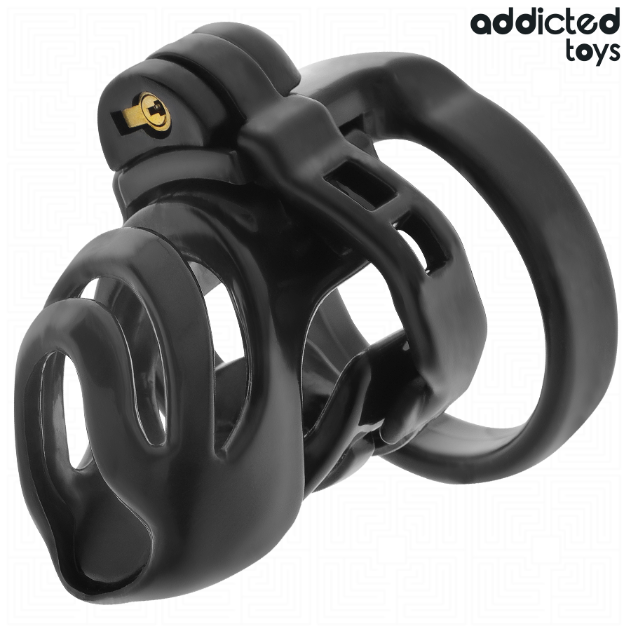 ADDICTED TOYS LOCKED - GABBIA PER PENE CON BLOCCAGGIO ETERNO 9 CM – Gabbie per pene BDSM – foto 2