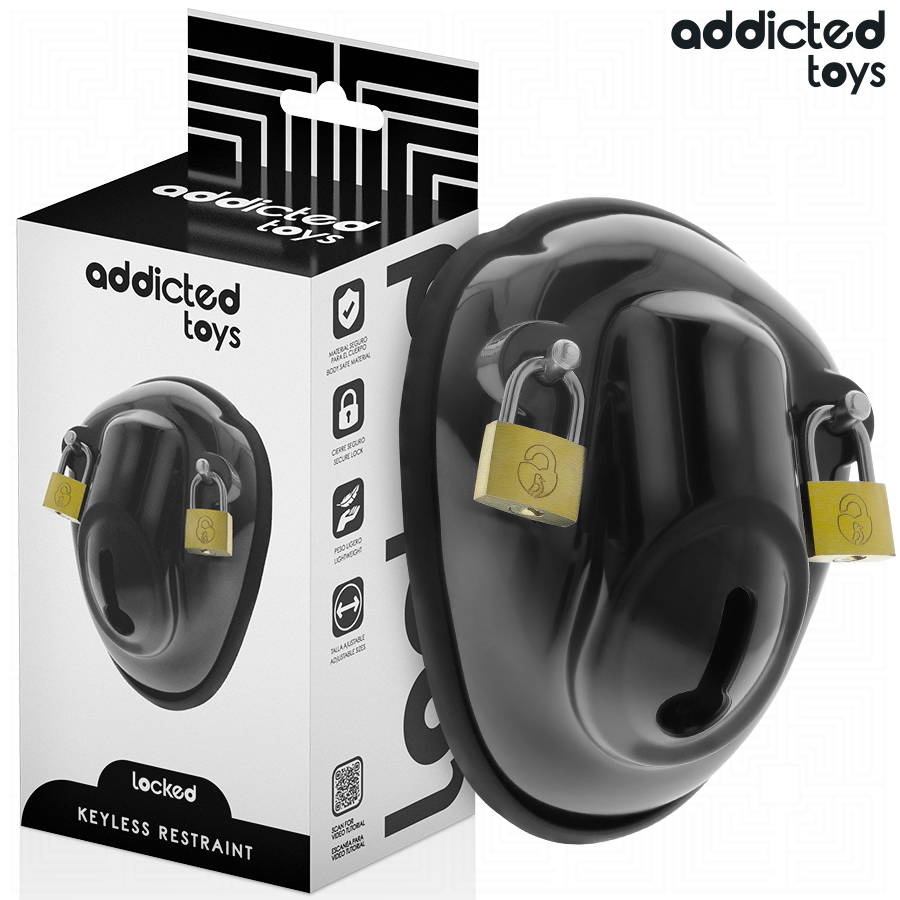 ADDICTED TOYS LOCKED - GABBIA PER PENE SENZA CHIAVE 11,5 CM – Gabbie per pene BDSM