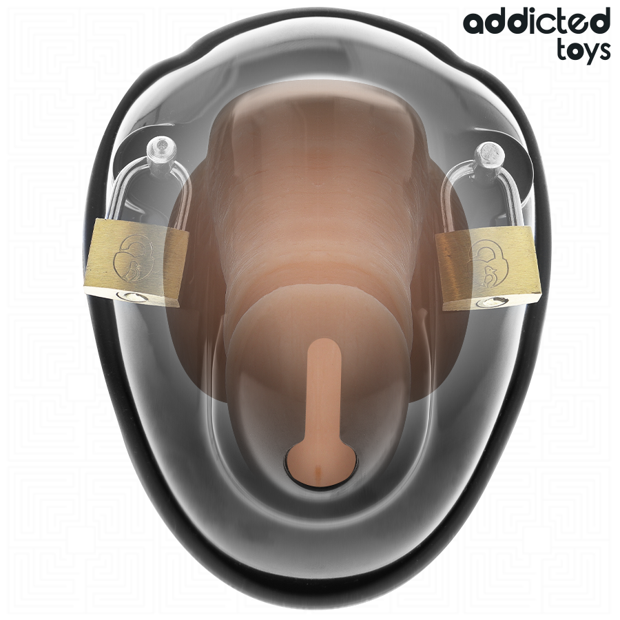 ADDICTED TOYS LOCKED - GABBIA PER PENE SENZA CHIAVE 11,5 CM – Gabbie per pene BDSM – foto 3