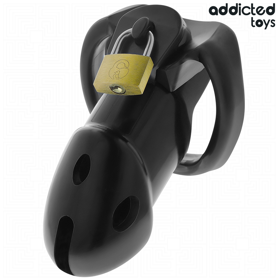 ADDICTED TOYS LOCKED - GABBIA PER PENE DEN NON ROTTURA 9,8 CM – Gabbie per pene BDSM – foto 2