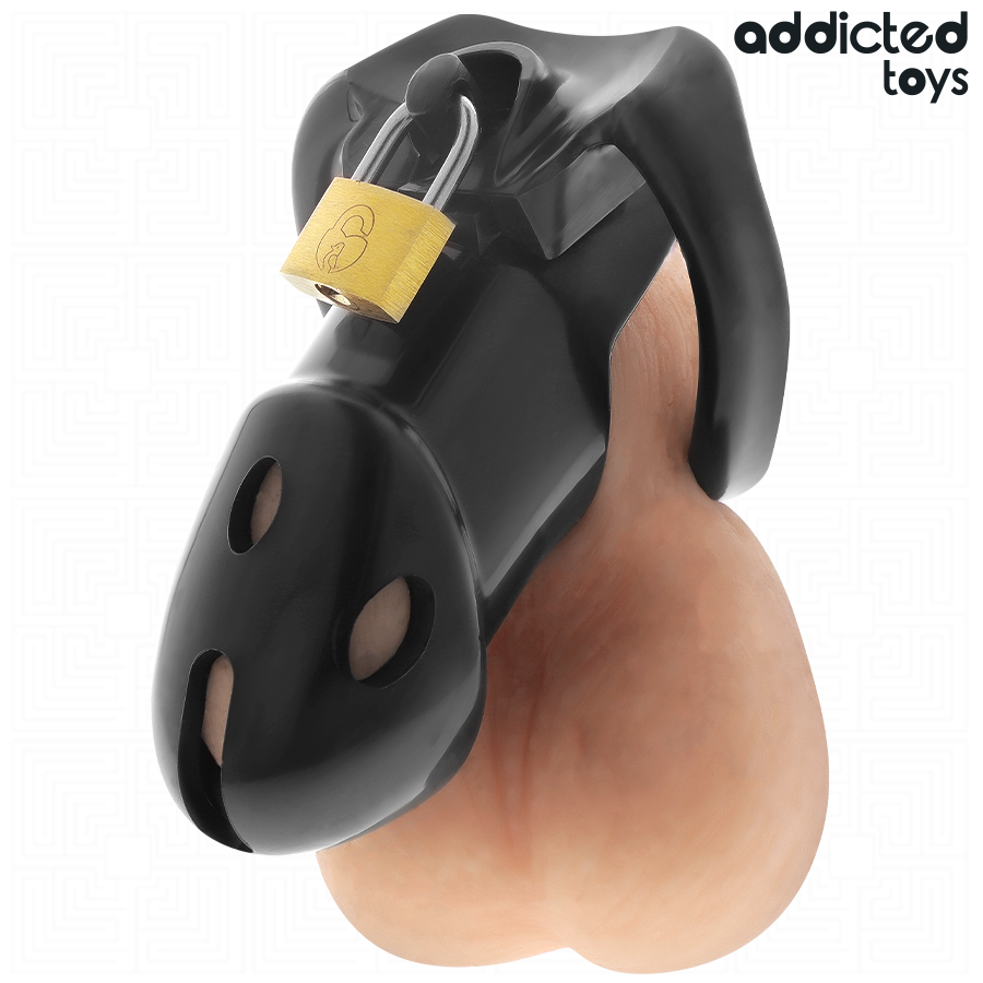 ADDICTED TOYS LOCKED - GABBIA PER PENE DEN NON ROTTURA 9,8 CM – Gabbie per pene BDSM – foto 3