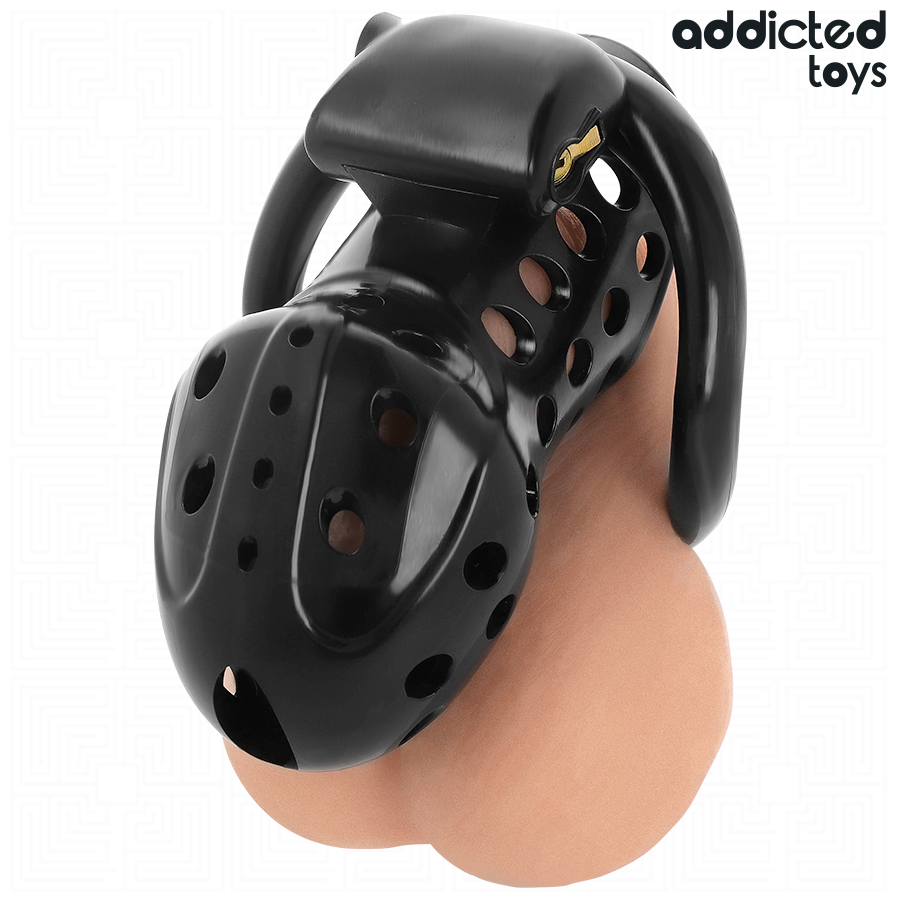 ADDICTED TOYS LOCKED - GABBIA PER PENE CAVA CON CATENA 10,5 CM – Gabbie per pene BDSM – foto 3