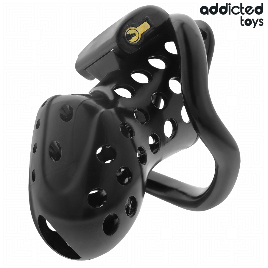ADDICTED TOYS LOCKED - GABBIA PER PENE CAVA CON CATENA 10,5 CM – Gabbie per pene BDSM – foto 2