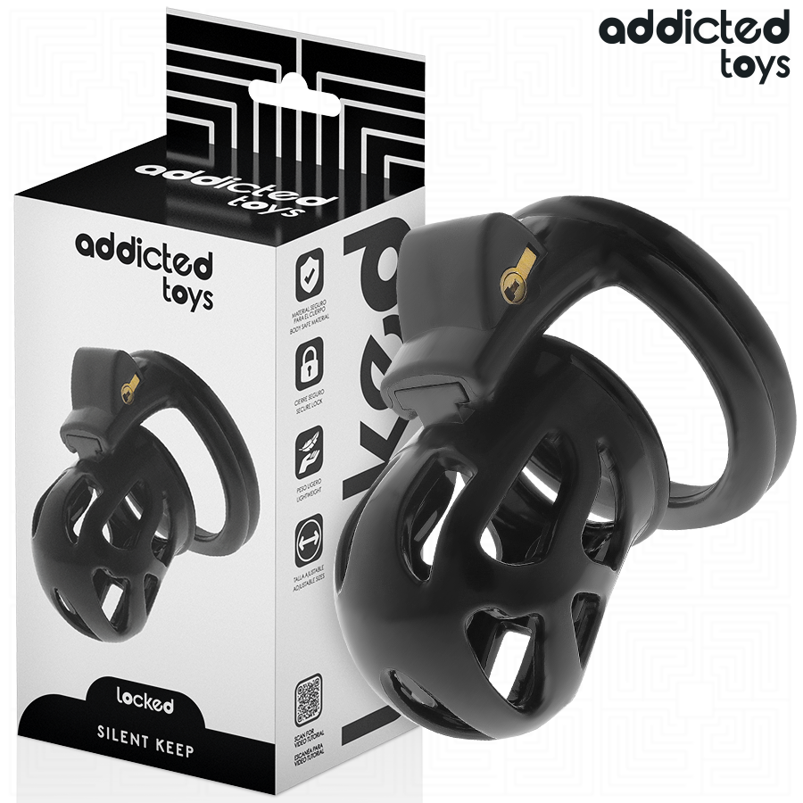 ADDICTED TOYS LOCKED - GABBIA PER PENE SILENZIOSA 7,5 CM – Gabbie per pene BDSM