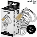 ADDICTED TOYS LOCKED - GABBIA PER PENE IN METALLO CON CELLULE DI FERRO TAGLIA M – Gabbie per pene BDSM