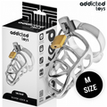 ADDICTED TOYS LOCKED - GABBIA PER PENE CON SERRATURA IN ARGENTO TAGLIA M – Gabbie per pene BDSM