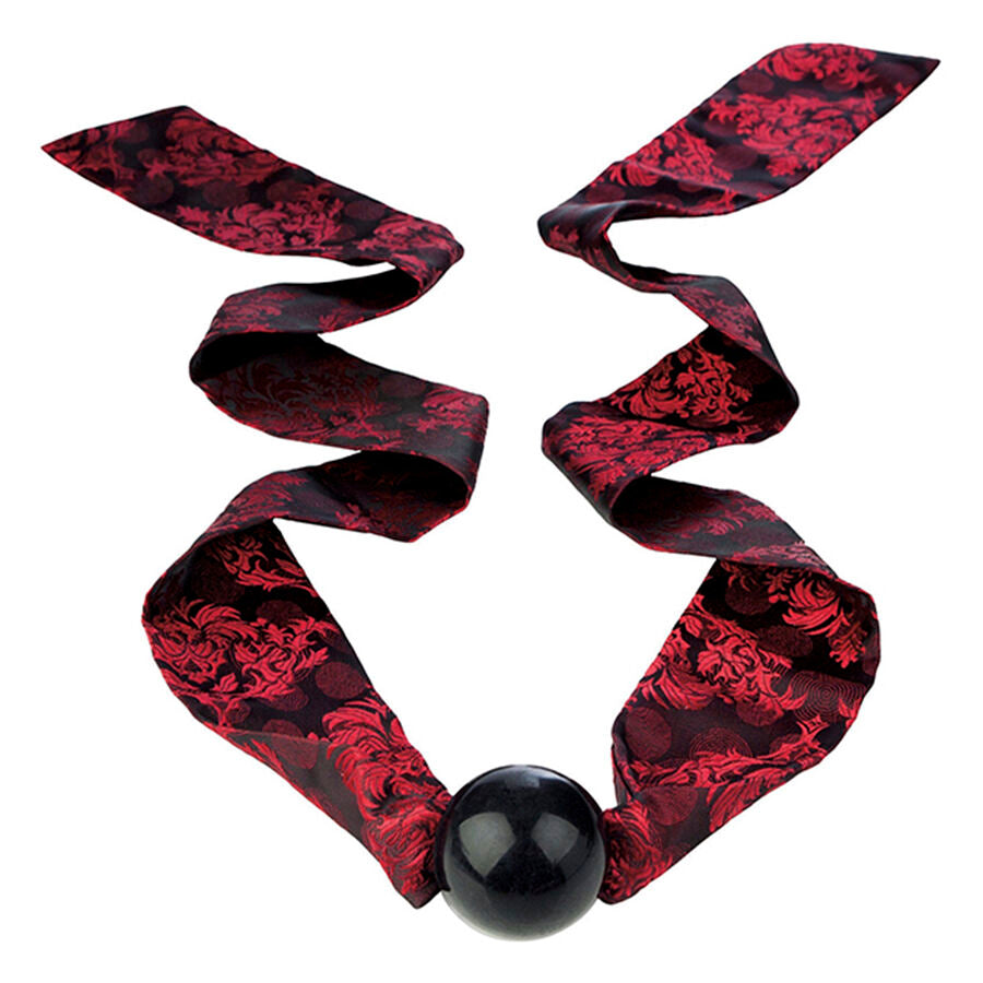 CALEXOTICS - SCANDAL BALL GAG CON FIOCCO NERO/ROSSO – Mascelle