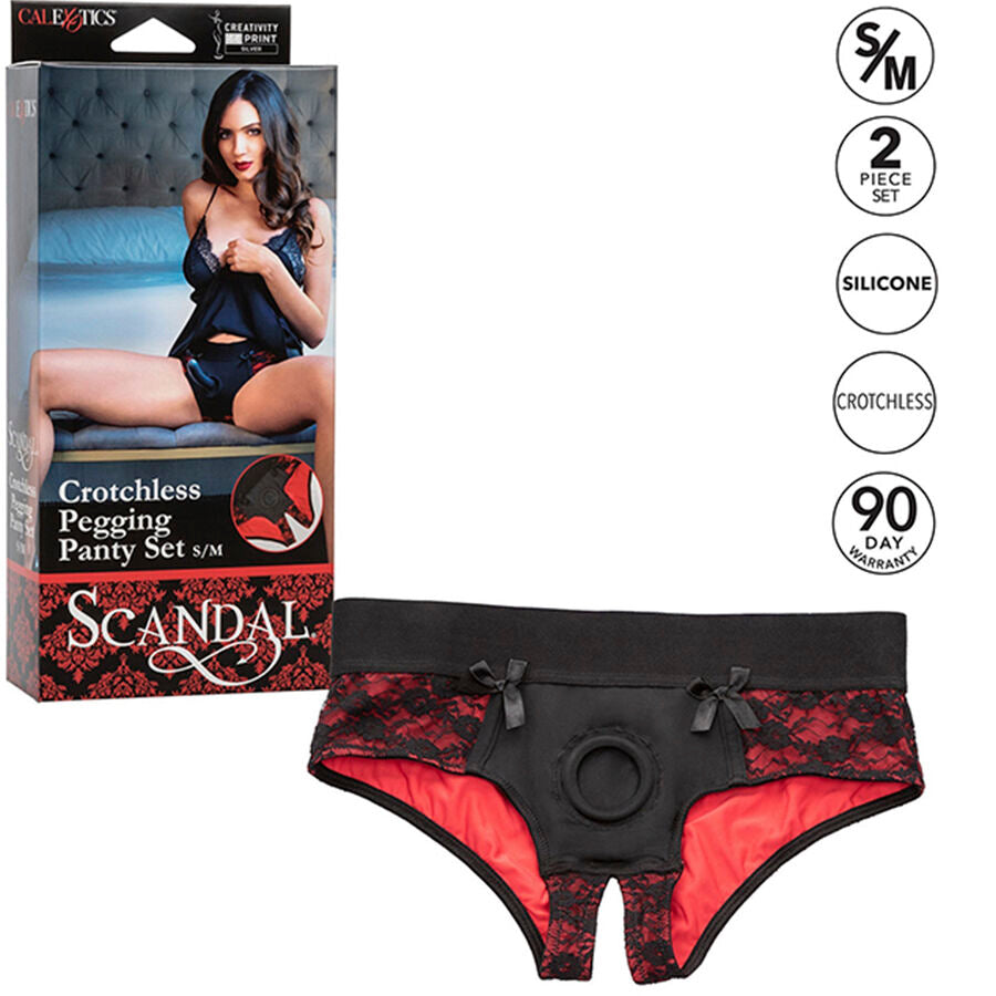 CALEXOTICS - SCANDAL SET DI SLIP SENZA CAVALLO CON DILDO TAGLIA S/M – Moda BDSM – foto 7