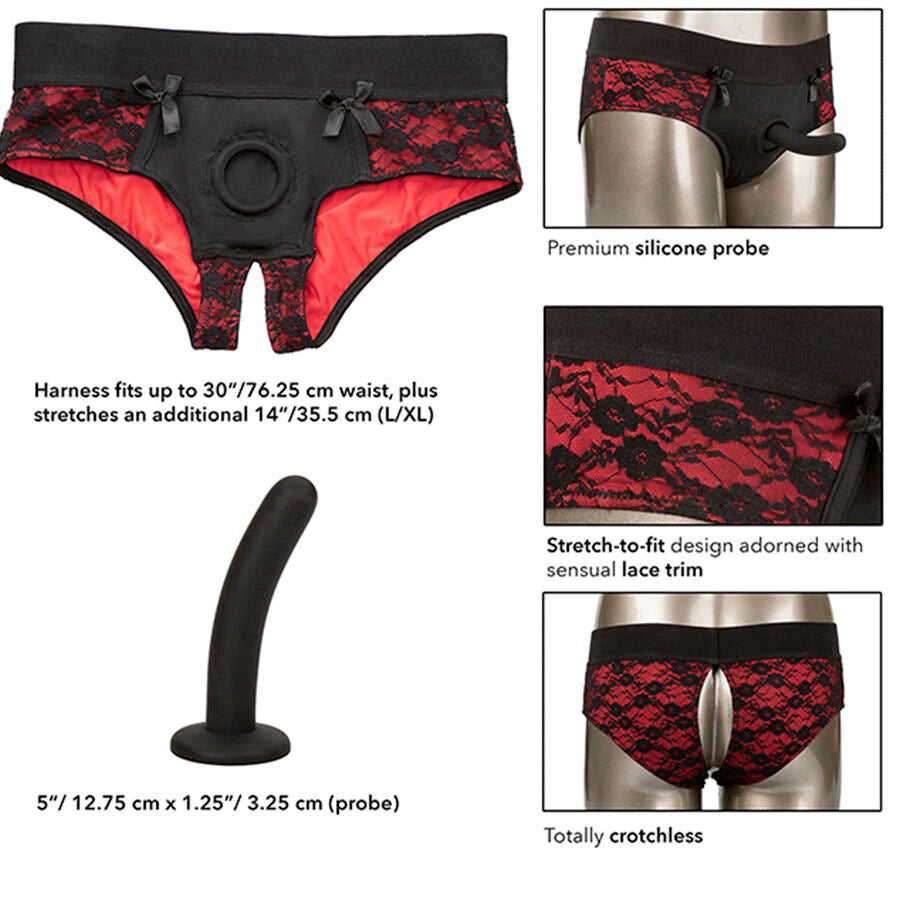 CALEXOTICS - SCANDALO SET DI SLIP SENZA CAVALLO CON DILDO TAGLIA L/XL – Moda BDSM – foto 6