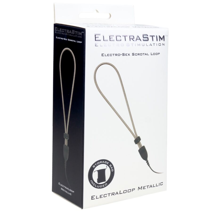 ELECTRASTIM - ANELLO SCROTALE REGOLABILE IN METALLO ELECTRALOOP – Elettrostimolazione BDSM – foto 4