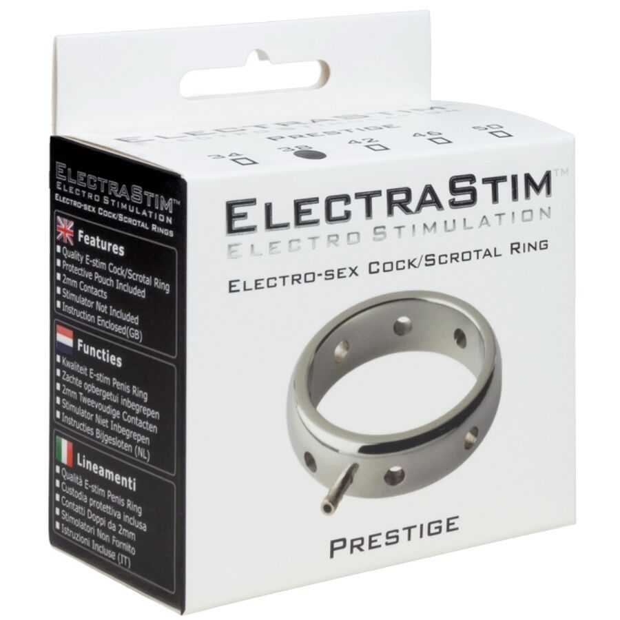 ELECTRASTIM - ANELLO ELETTROMAGNETICO PER PENE IN METALLO PRESTIGE 46 MM – Anelli per pene in metallo BDSM – foto 4