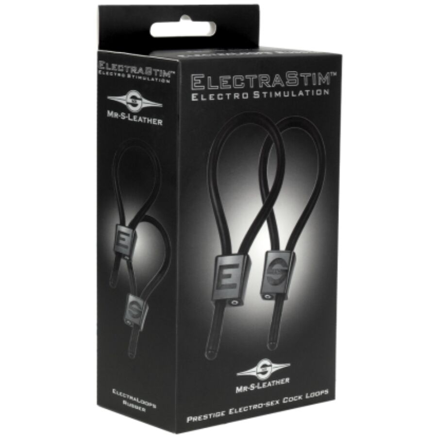ELECTRASTIM - PRESTIGE ELECTRA LOOPS ANELLI PER IL PENE REGOLABILI NERI – Elettrostimolazione BDSM – foto 3