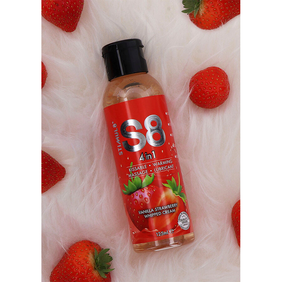 STIMUL8 - S8 LUBRIFICANTE 4 IN 1 AL DESSERT ALLA FRAGOLA 125 ML – Con sapori deliziosi – foto 2