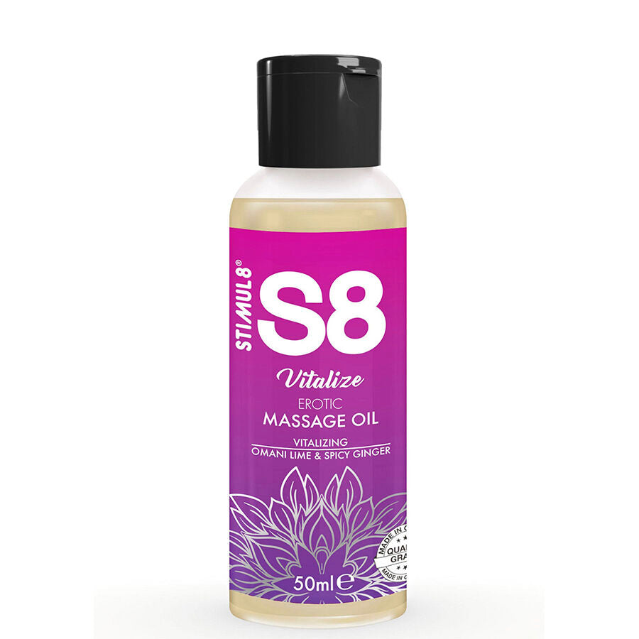 STIMUL8 - S8 VITALIZE OLIO PER MASSAGGIO EROTICO LIME 50 ML – Oli Aromatizzati