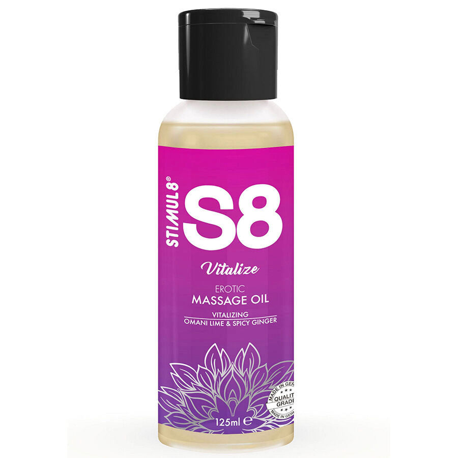 STIMUL8 - S8 VITALIZE OLIO DA MASSAGGIO AL LIME 125 ML – Oli Aromatizzati