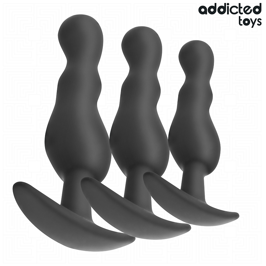 ADDICTED TOYS - SET DI 3 TAPPI ANALI MODELLO 1 – Tappi anali