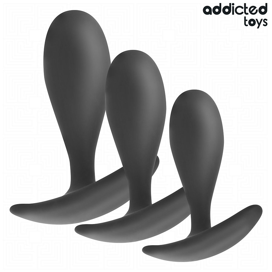 ADDICTED TOYS - SET DI 3 TAPPI ANALI MODELLO 2 – Tappi anali