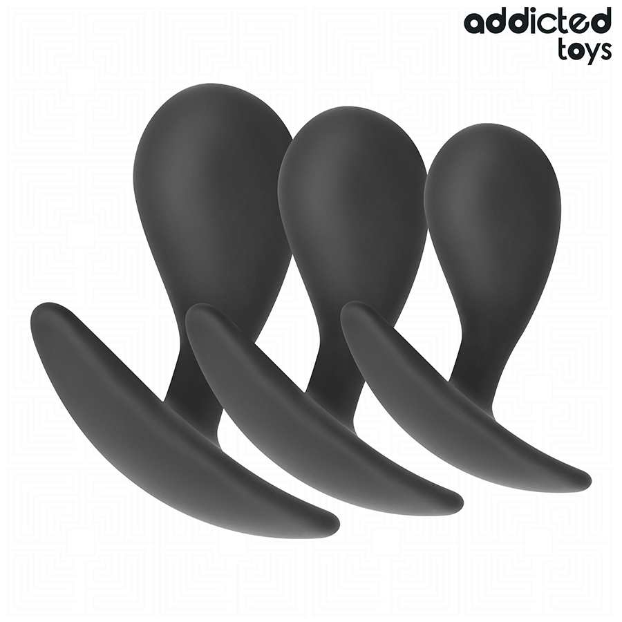 ADDICTED TOYS - SET DI 3 TAPPI ANALI MODELLO 3 – Tappi anali
