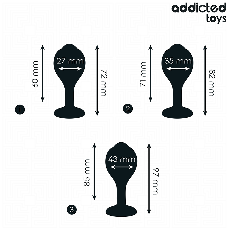 ADDICTED TOYS - SET DI 3 TAPPI ANALI CON GIOIELLO – Tappi anali – foto 4