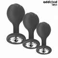 ADDICTED TOYS - SET DI 3 TAPPI ANALI CON GIOIELLO – Tappi anali