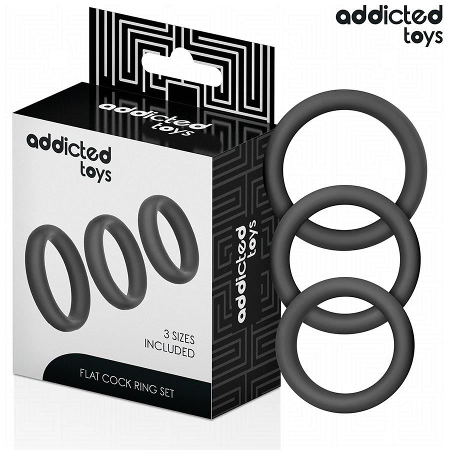 ADDICTED TOYS - SET DI ANELLI PIATTI IN SILICONE – Tappi anali – foto 2