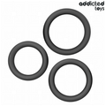 ADDICTED TOYS - SET DI ANELLI PIATTI IN SILICONE – Tappi anali