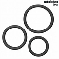 ADDICTED TOYS - SET DI ANELLI IN SILICONE MODELLO 2 – Cockring senza vibrazione