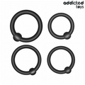 ADDICTED TOYS - SET DI ANELLI IN SILICONE A PRESSIONE – Cockring senza vibrazione