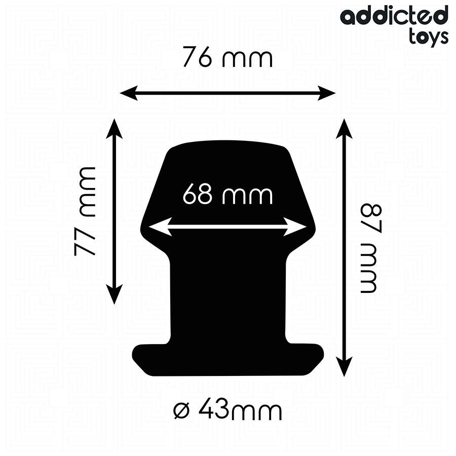 ADDICTED TOYS - EXTREME HOLLOW ANAL PLUG TAGLIA M 8,7 CM – Tappi anali – foto 4