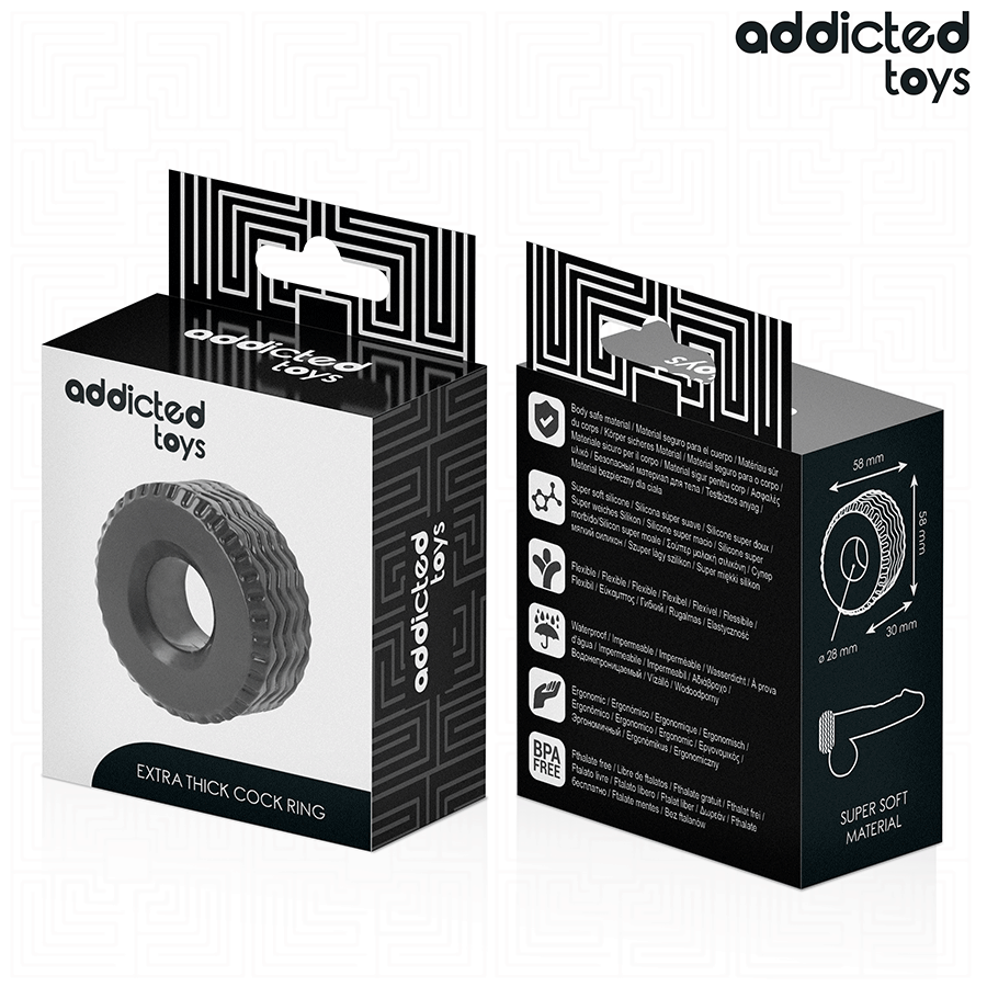 ADDICTED TOYS - ANELLO PER IL PENE EXTRA SPESSO – Cockring senza vibrazione – foto 7