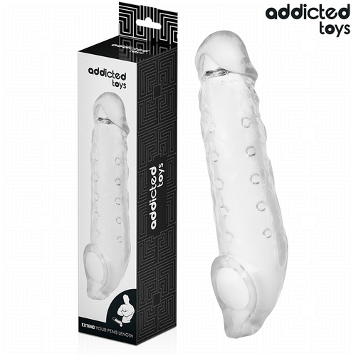 ADDICTED TOYS - ESTENSIONE PENE TRASPARENTE TAGLIA S 23 CM – Copri pene con estensione – foto 2