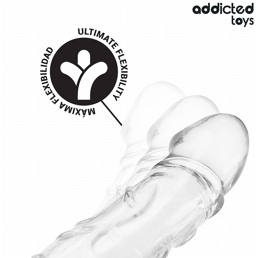 ADDICTED TOYS - ESTENSIONE PENE TRASPARENTE 27 CM – Copri pene con estensione – foto 5