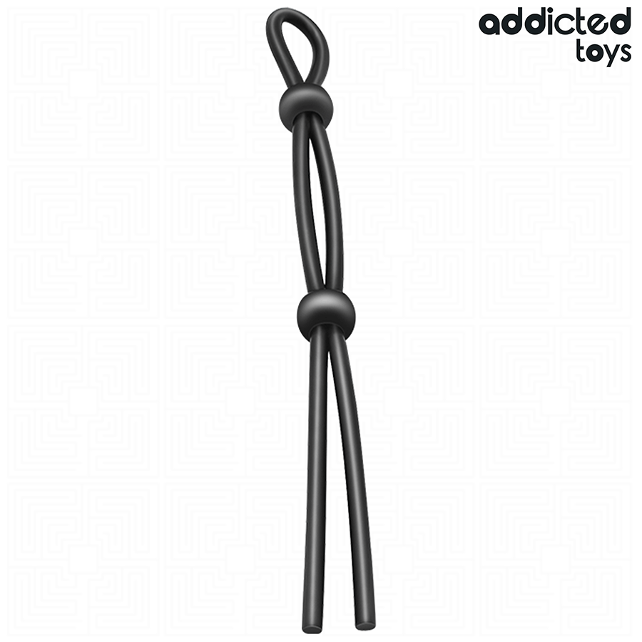 ADDICTED TOYS - CORDA IN SILICONE PER IL PENE A DOPPIO ANELLO – Cockring senza vibrazione