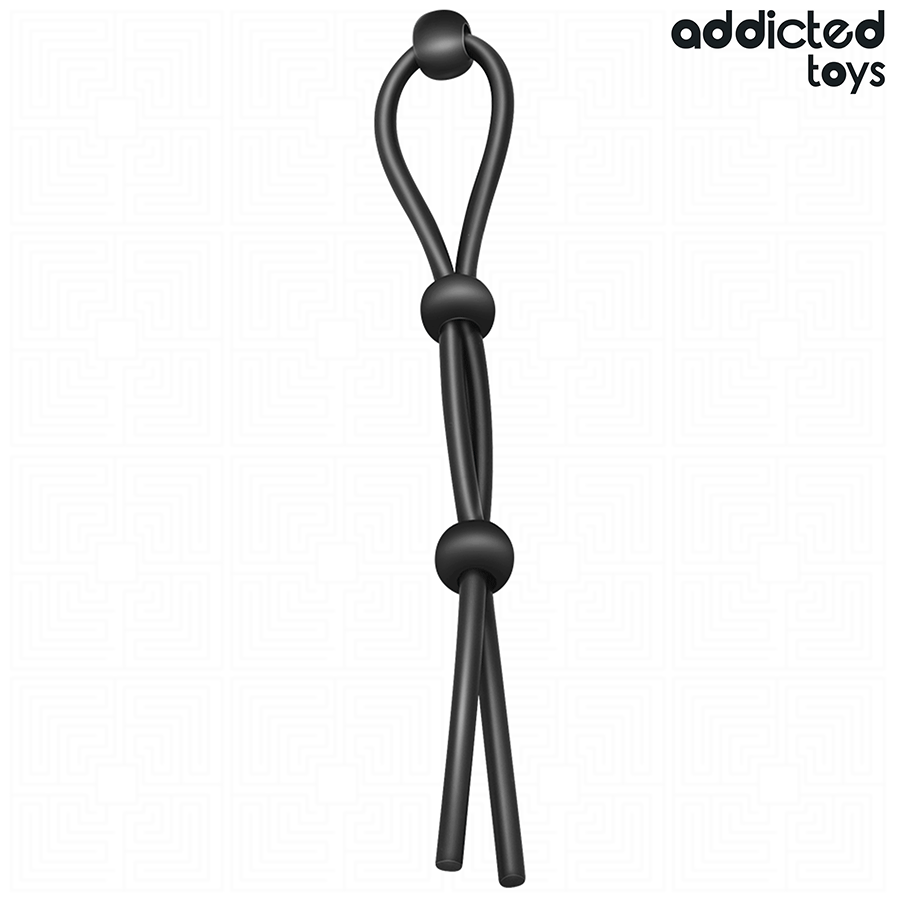 ADDICTED TOYS - CORDA IN SILICONE PER IL PENE A TRIPLO ANELLO – Cockring senza vibrazione