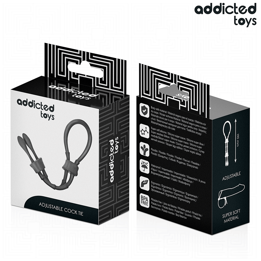 ADDICTED TOYS - CORDA IN SILICONE REGOLABILE PER IL PENE – Cockring senza vibrazione – foto 7
