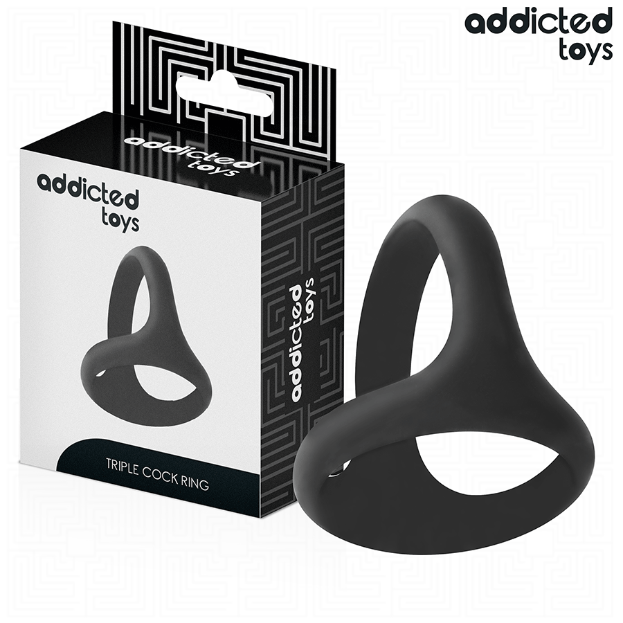 ADDICTED TOYS - ANELLO PER PENE TRIPLO SPESSO – Cockring senza vibrazione – foto 2